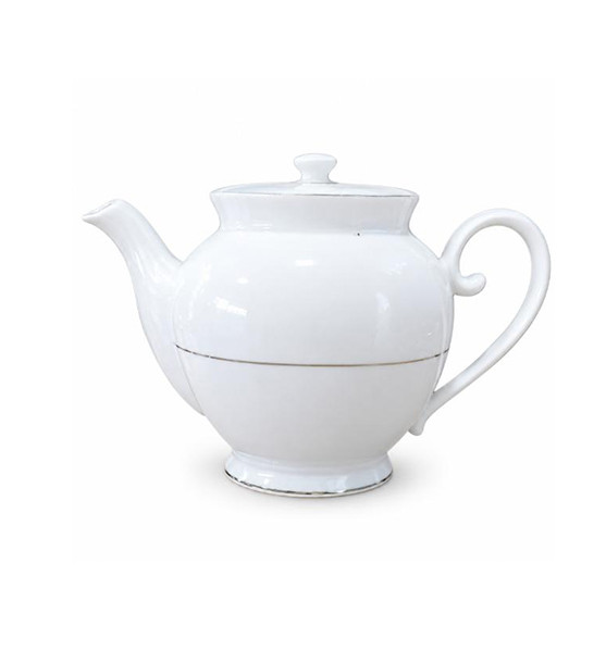 White Ceramic Teapot